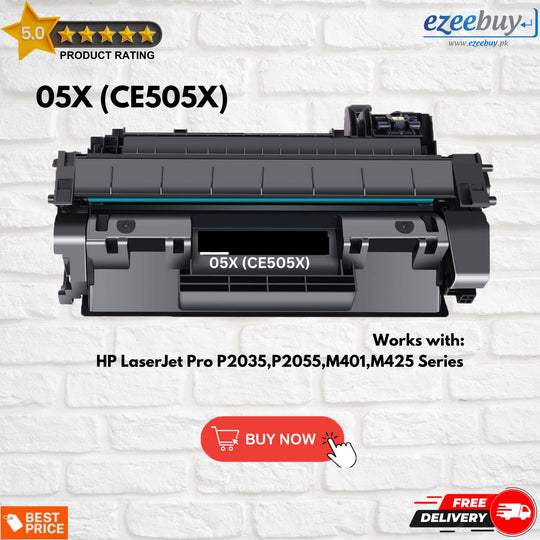 HP 05X CE505X Black LaserJet Toner Cartridge