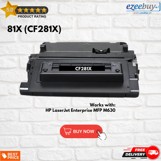 HP 81X CF281X Black LaserJet Toner Cartridge
