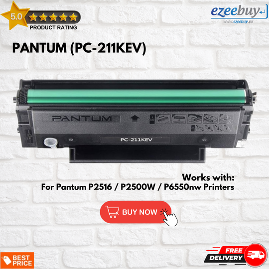 Pantum PC-211KEV Black LaserJet Toner Cartridge