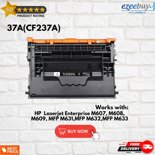 HP 37X CF237X Black LaserJet Toner Cartridge