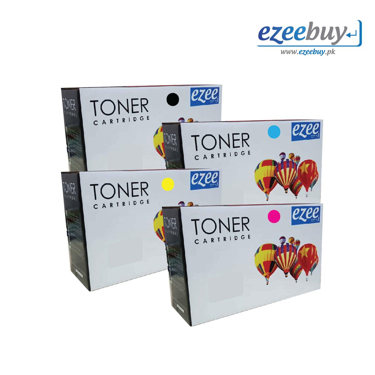 Set of 04 Compatible Toners 501A and 502A Q6470A, Q6471A , Q6472A , Q6473A CMYK for Laser Jet 3600 and 3800