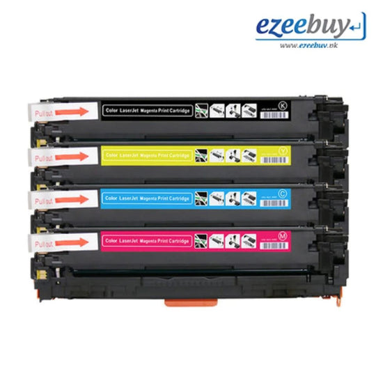 HP 128A – Set of 4 Colors ( CMYK) ( CE320A / CE321A / CE322A / CE323A ) Laser Toner Cartridge – Set of 4 Color Black, Cyan, Magenta, Yellow