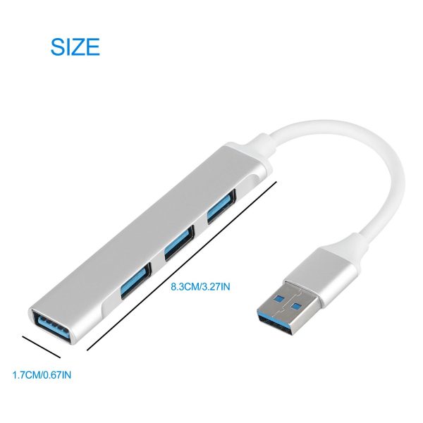 USB Hub 3.0 4 Ports in Aluminum Alloy - Image 4