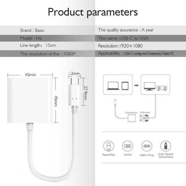 Type C to VGA Converter - Image 5